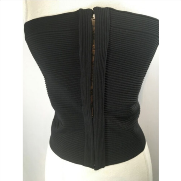 Gucci Tops - Gucci Black Rib Knit Bustier Tom Ford 1-311-41819